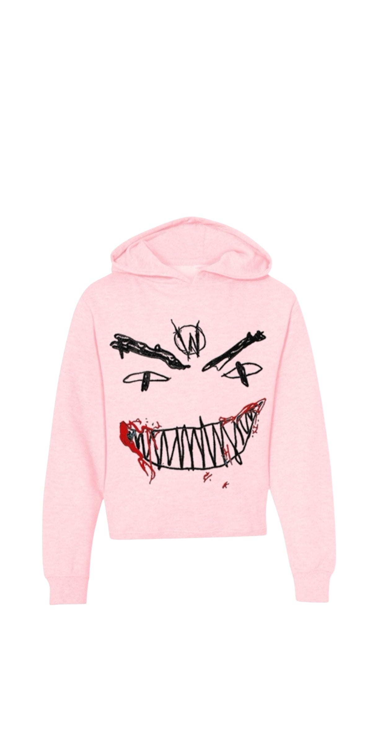 Evil Hearts Club Monster Face Hoodie
