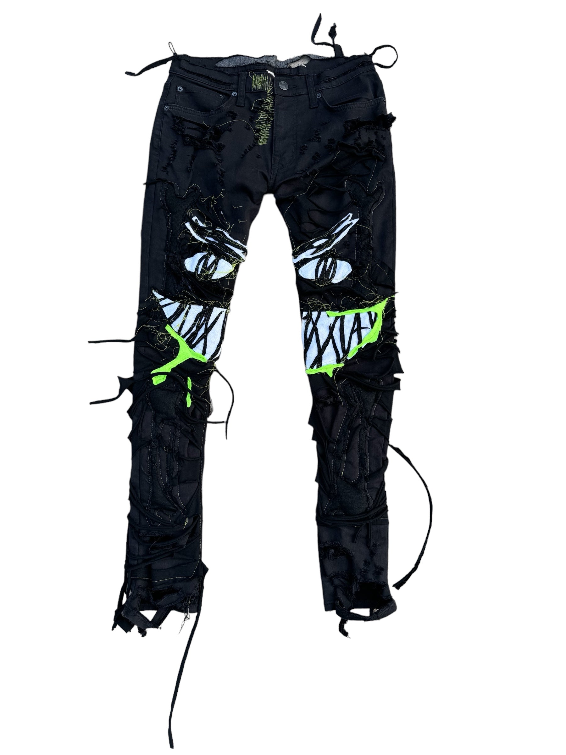 Monster Face Slime Jeans