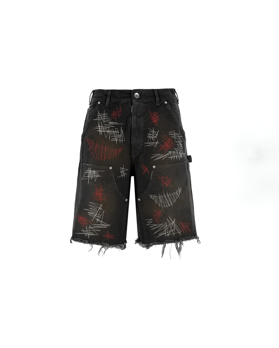 Evil Hearts Club Vortex Denim Jorts