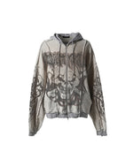 Evil Hearts Club Skull Face Hoodie