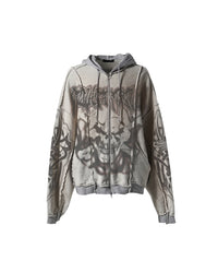 Evil Hearts Club Skull Face Hoodie